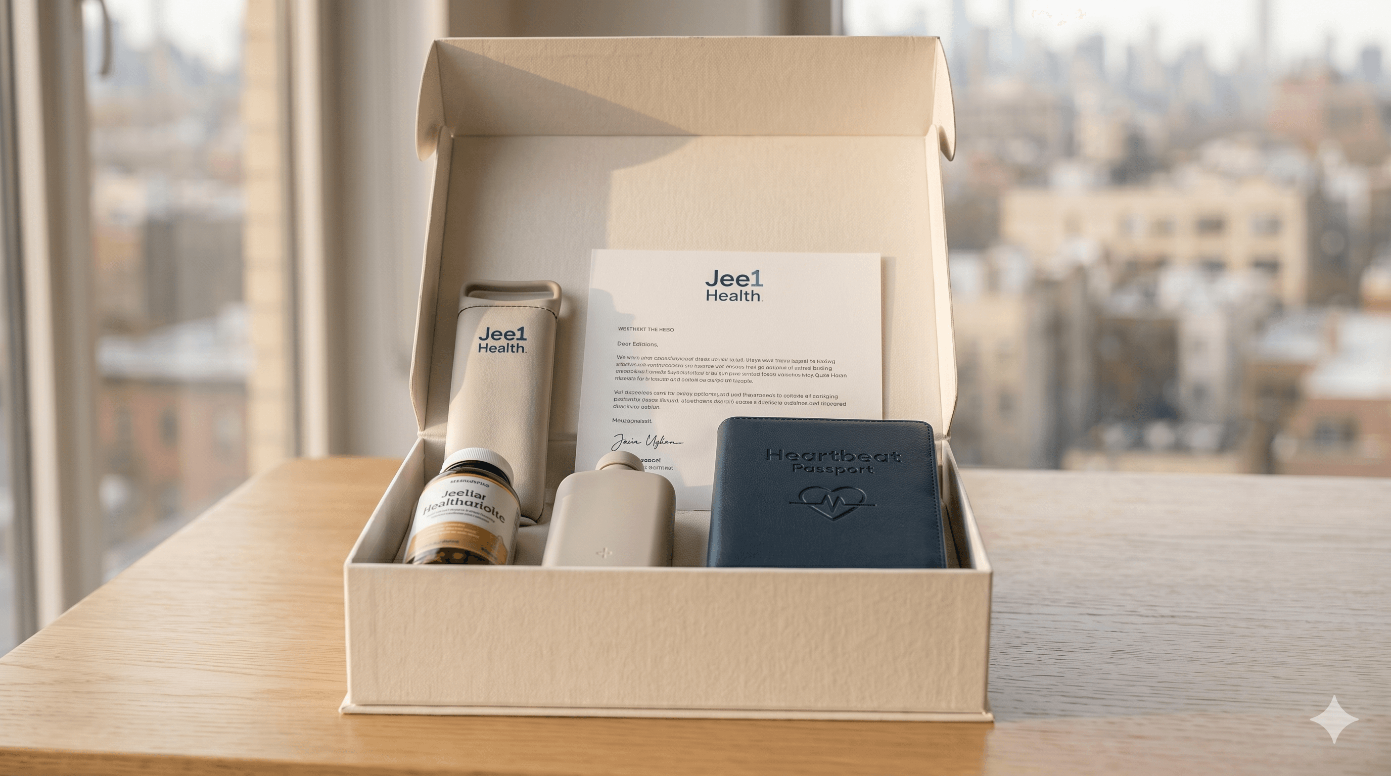 A premium welcome gift box delivered to your parents' door